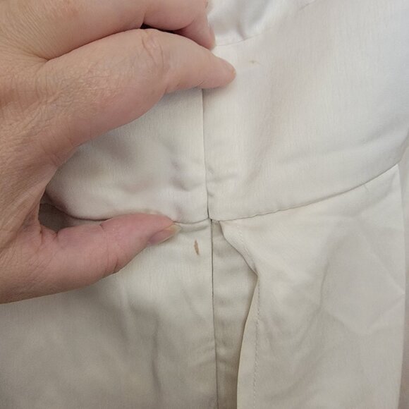 Lulus Champagne Always Celebrating Satin Off Shoulder Mini, #1421476, Sz XL, $56 - Picture 5 of 8